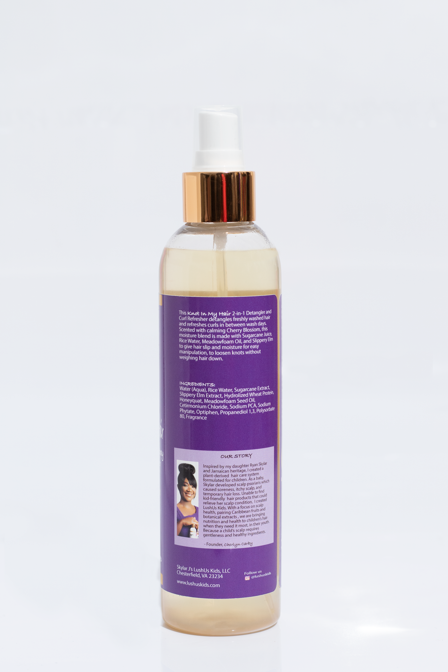 Sugarcane Juice + Rice Water 2-in-1 Detangler Spray and Curl Refresher