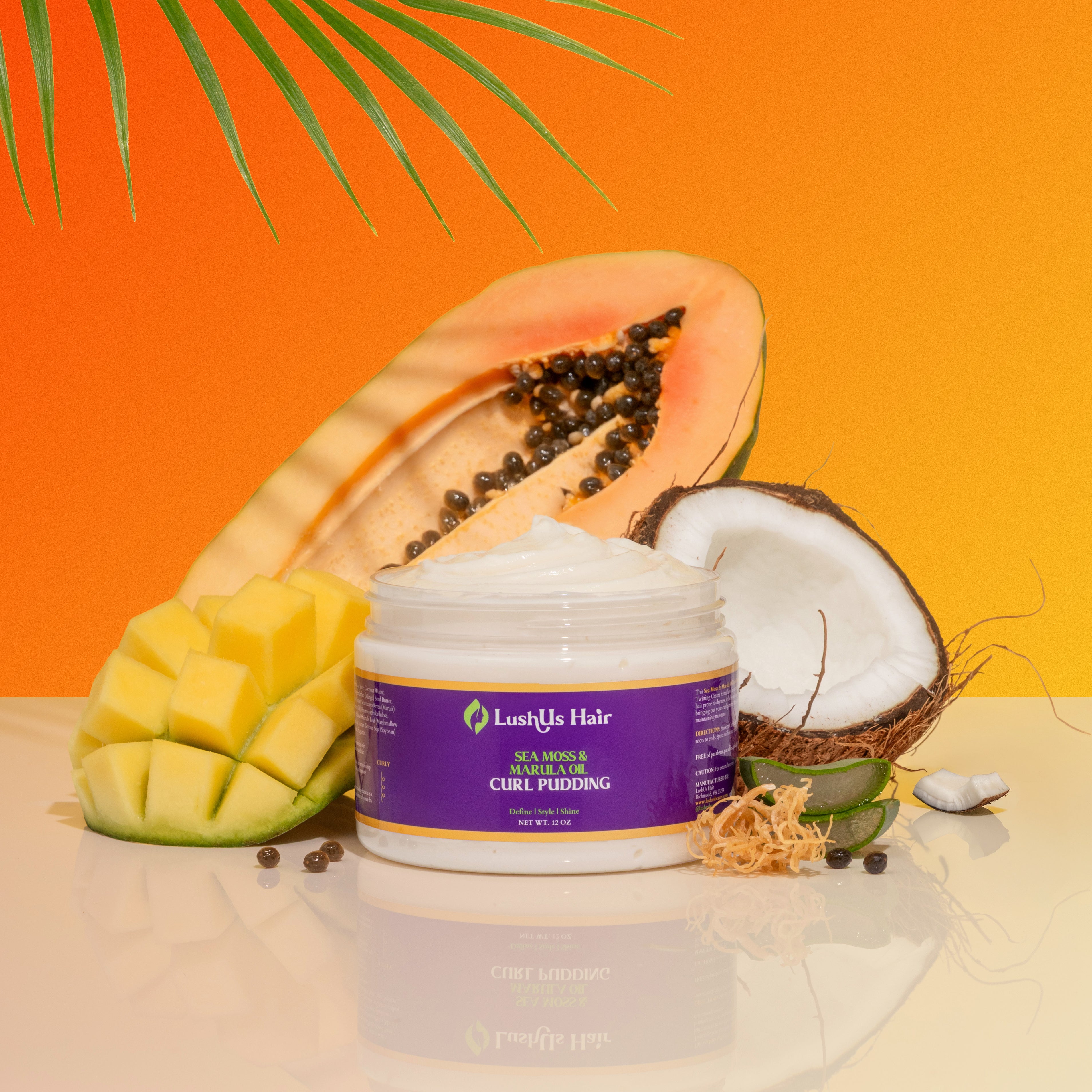 Sea Moss & Marula Oil Curl Pudding - Enhance Curls & Twisting