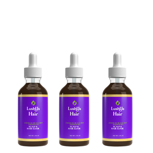 3-Pack Jamaican Black Mint & Rosemary Hair and Scalp Elixir